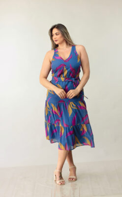 Vestido Midi estampado
