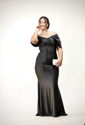 Vestido Preto Em Malha Prada